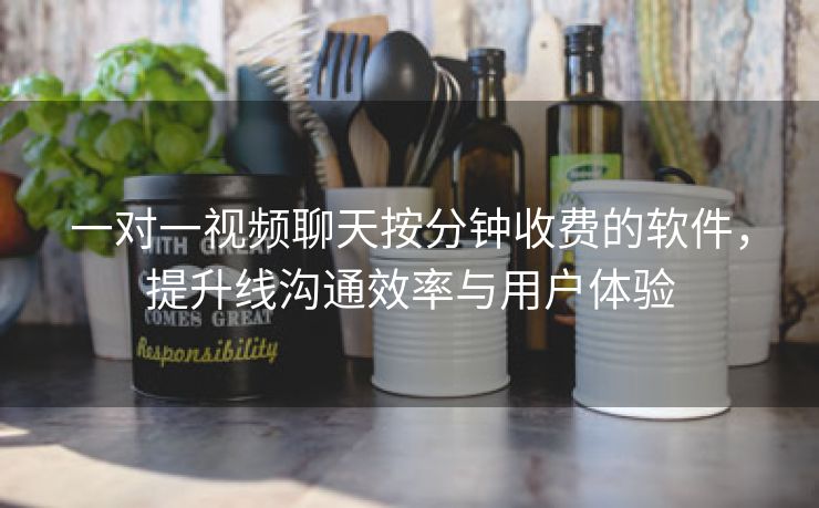 一对一视频聊天按分钟收费的软件，提升线沟通效率与用户体验