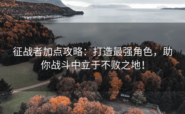 征战者加点攻略：打造最强角色，助你战斗中立于不败之地！