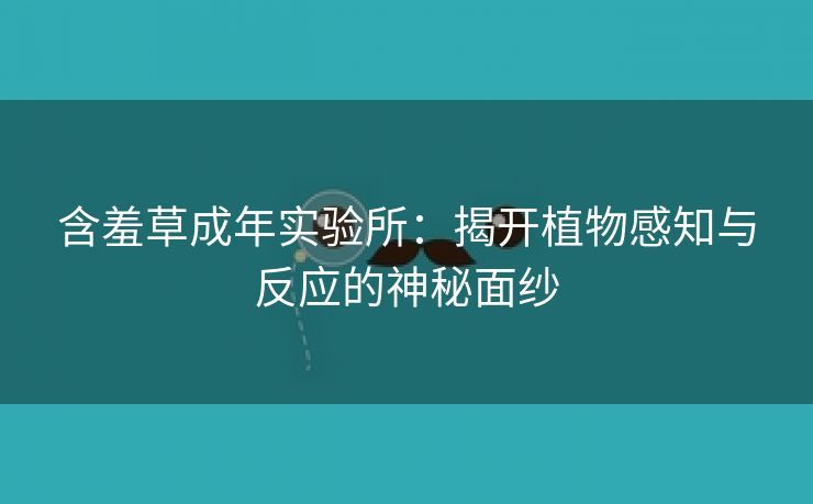 含羞草成年实验所：揭开植物感知与反应的神秘面纱