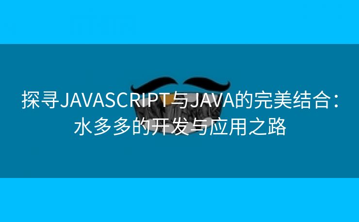 探寻JAVASCRIPT与JAVA的完美结合：水多多的开发与应用之路