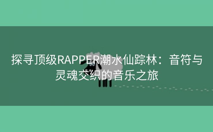 探寻顶级RAPPER潮水仙踪林：音符与灵魂交织的音乐之旅