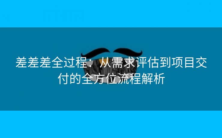 差差差全过程：从需求评估到项目交付的全方位流程解析