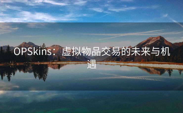 OPSkins：虚拟物品交易的未来与机遇