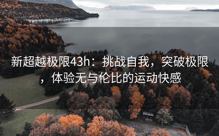 新超越极限43h：挑战自我，突破极限，体验无与伦比的运动快感