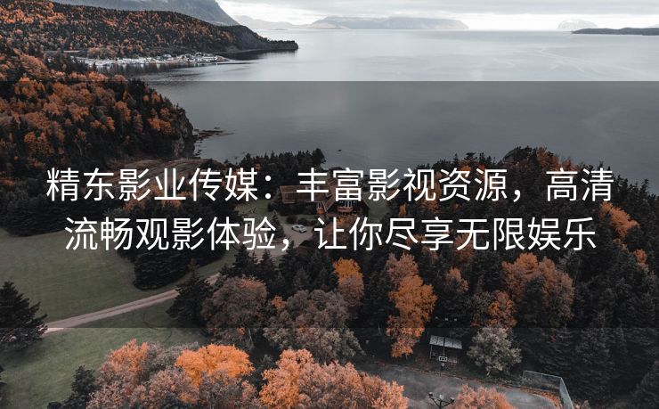 精东影业传媒：丰富影视资源，高清流畅观影体验，让你尽享无限娱乐