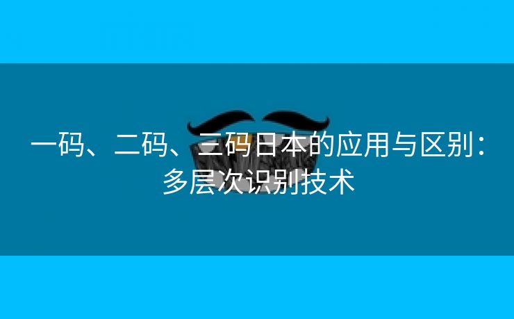 一码、二码、三码日本的应用与区别：多层次识别技术