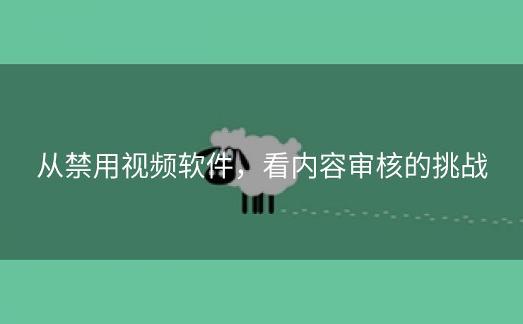 从禁用视频软件，看内容审核的挑战