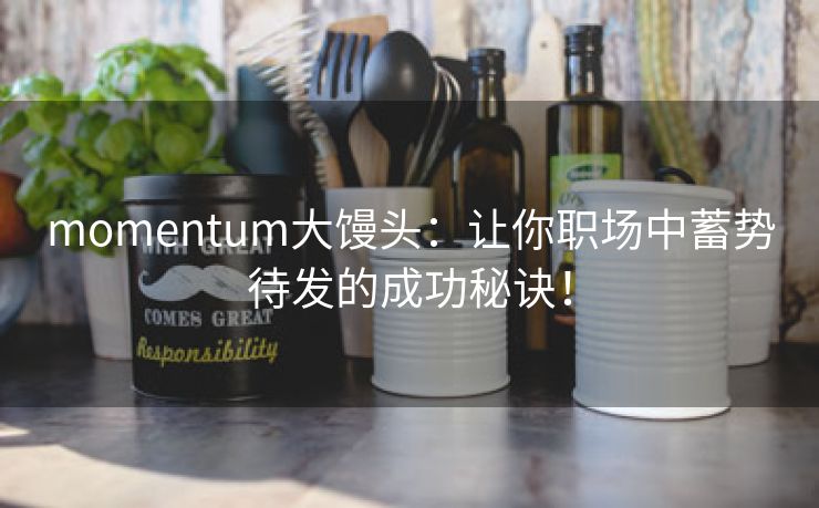 momentum大馒头：让你职场中蓄势待发的成功秘诀！