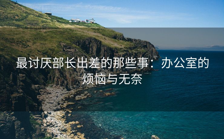 最讨厌部长出差的那些事：办公室的烦恼与无奈