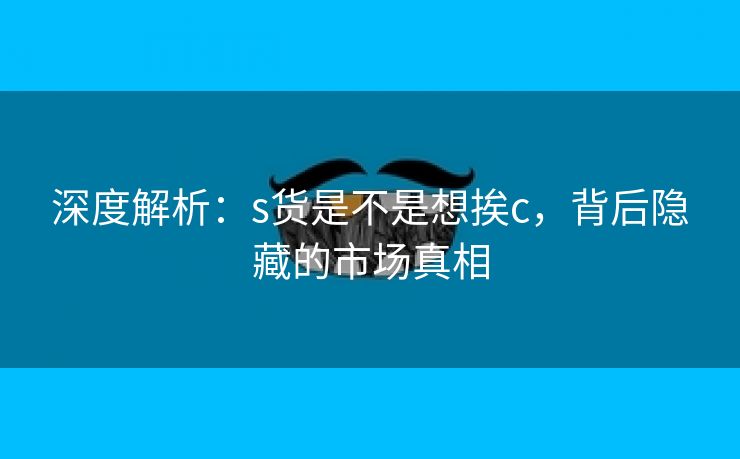 深度解析：s货是不是想挨c，背后隐藏的市场真相