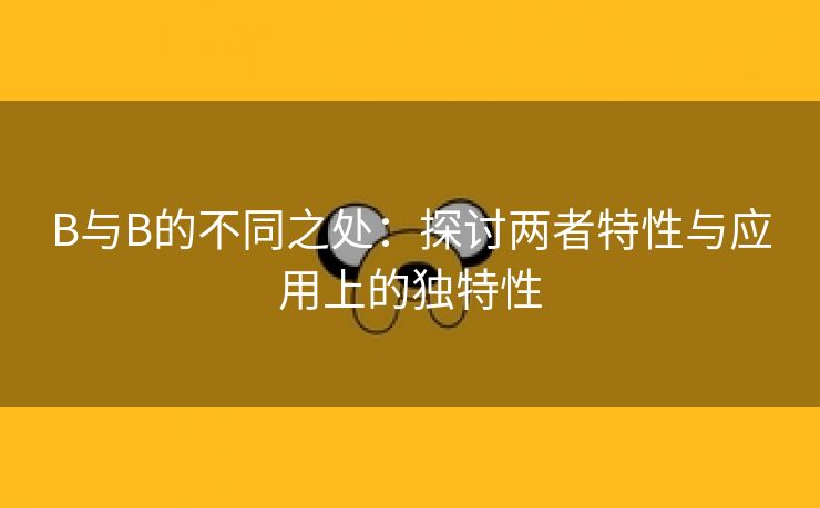 B与B的不同之处：探讨两者特性与应用上的独特性