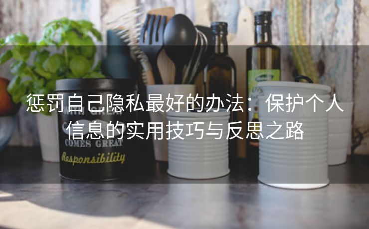 惩罚自己隐私最好的办法：保护个人信息的实用技巧与反思之路