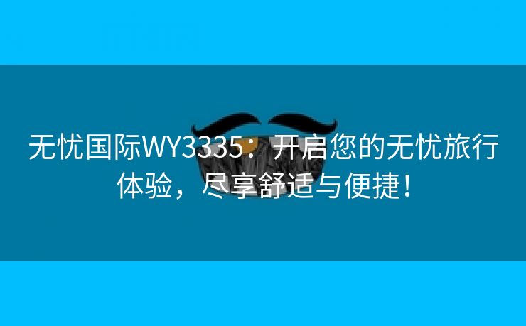 无忧国际WY3335：开启您的无忧旅行体验，尽享舒适与便捷！