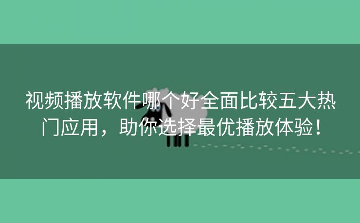 视频播放软件哪个好全面比较五大热门应用，助你选择最优播放体验！