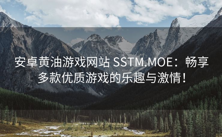 安卓黄油游戏网站 SSTM.MOE：畅享多款优质游戏的乐趣与激情！