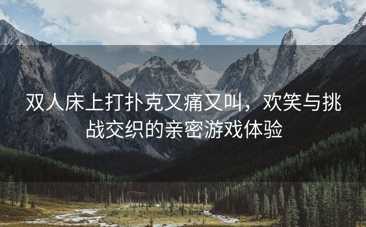 双人床上打扑克又痛又叫，欢笑与挑战交织的亲密游戏体验