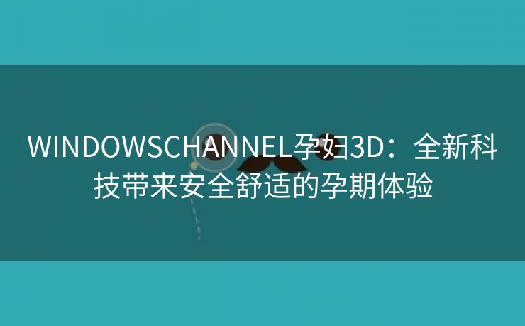 WINDOWSCHANNEL孕妇3D：全新科技带来安全舒适的孕期体验