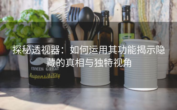 探秘透视器：如何运用其功能揭示隐藏的真相与独特视角