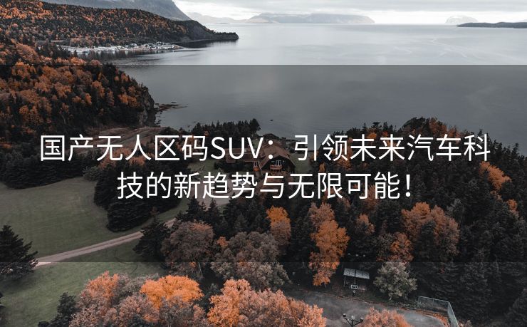 国产无人区码SUV：引领未来汽车科技的新趋势与无限可能！