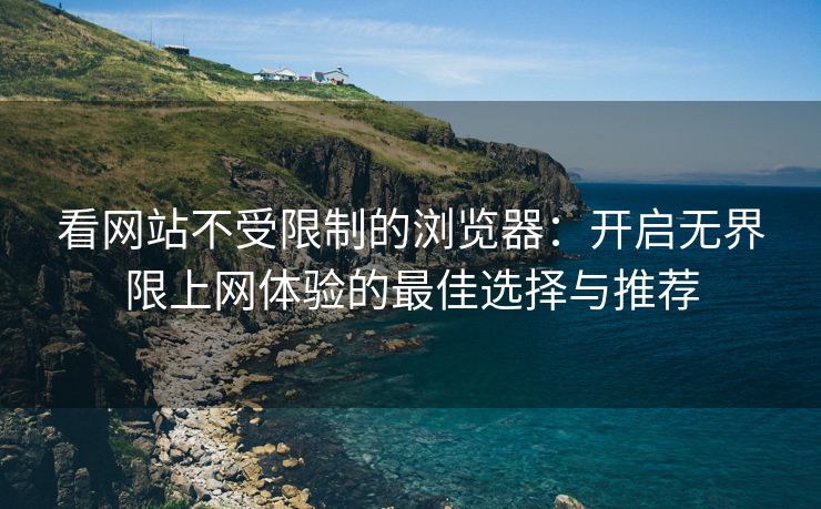 看网站不受限制的浏览器：开启无界限上网体验的最佳选择与推荐