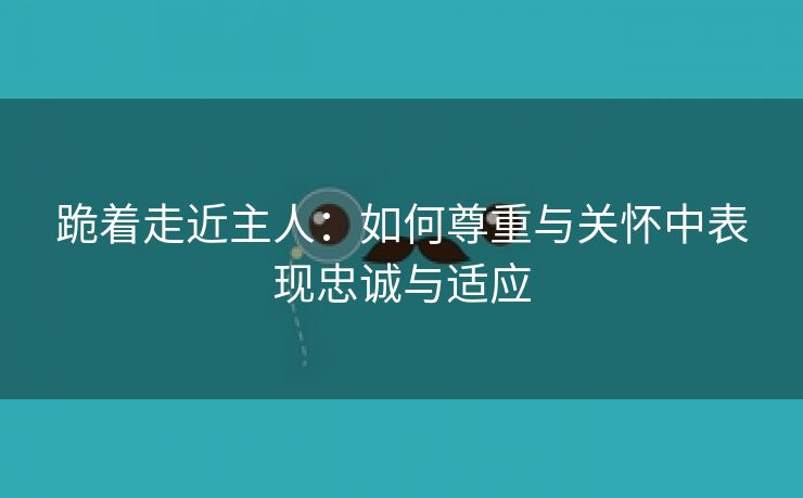 跪着走近主人：如何尊重与关怀中表现忠诚与适应