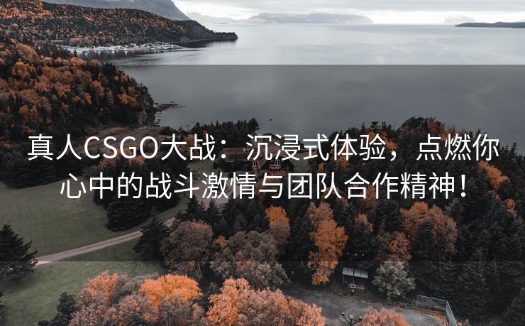 真人CSGO大战：沉浸式体验，点燃你心中的战斗激情与团队合作精神！