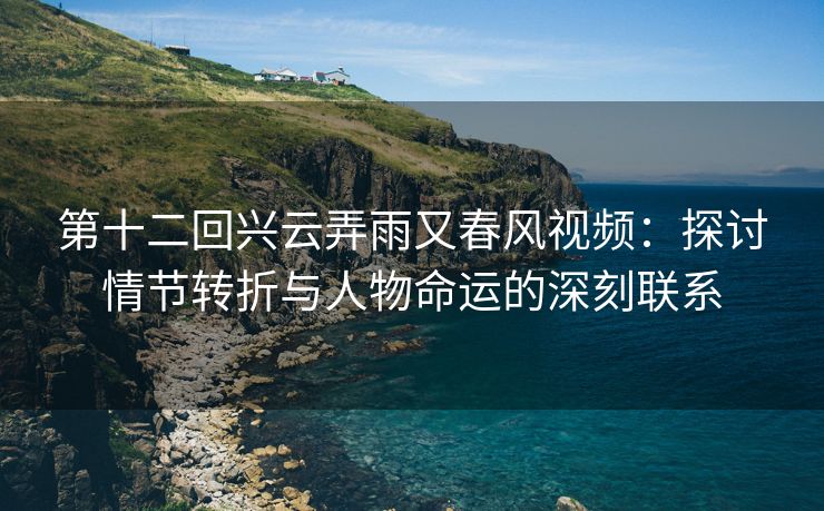 第十二回兴云弄雨又春风视频：探讨情节转折与人物命运的深刻联系