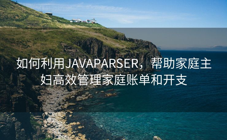 如何利用JAVAPARSER，帮助家庭主妇高效管理家庭账单和开支