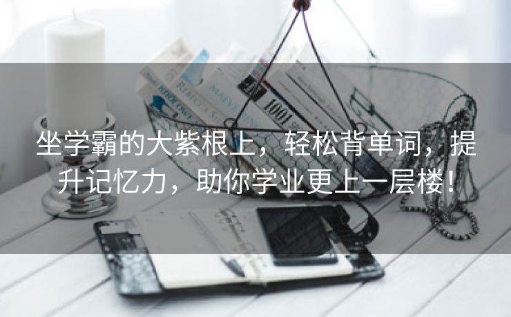 坐学霸的大紫根上，轻松背单词，提升记忆力，助你学业更上一层楼！