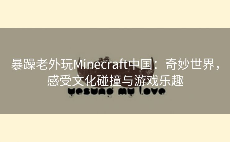 暴躁老外玩Minecraft中国：奇妙世界，感受文化碰撞与游戏乐趣