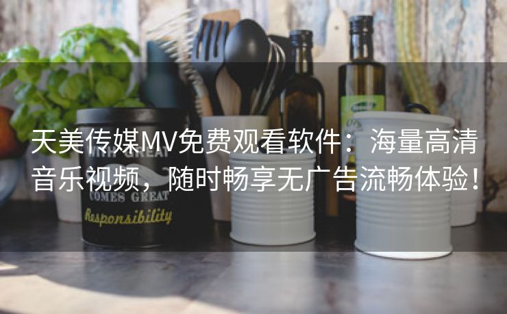 天美传媒MV免费观看软件：海量高清音乐视频，随时畅享无广告流畅体验！