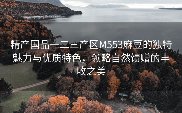 精产国品一二三产区M553麻豆的独特魅力与优质特色，领略自然馈赠的丰收之美