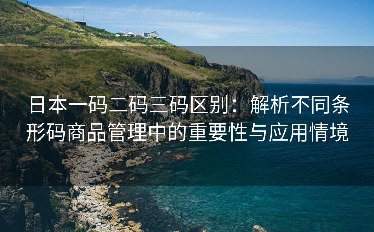 日本一码二码三码区别：解析不同条形码商品管理中的重要性与应用情境