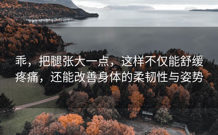 乖，把腿张大一点，这样不仅能舒缓疼痛，还能改善身体的柔韧性与姿势