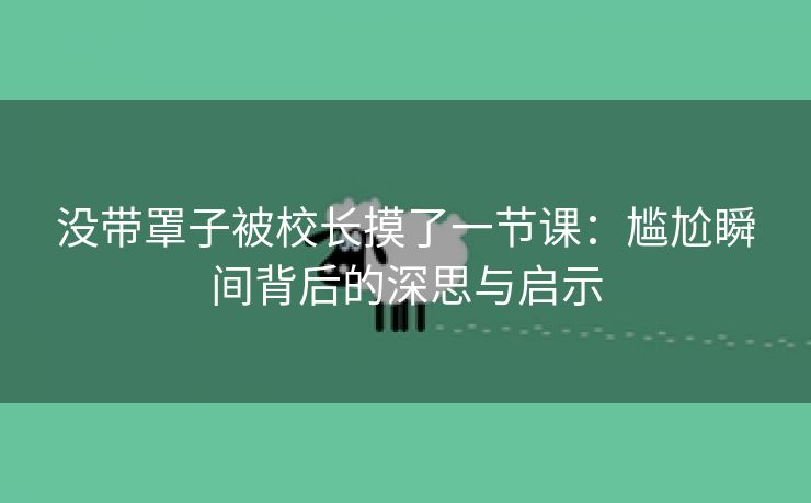 没带罩子被校长摸了一节课：尴尬瞬间背后的深思与启示