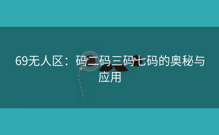 69无人区：码二码三码七码的奥秘与应用