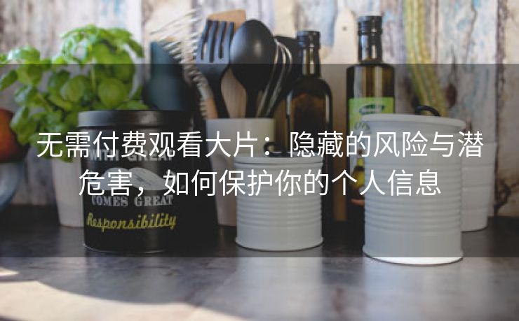 无需付费观看大片：隐藏的风险与潜危害，如何保护你的个人信息