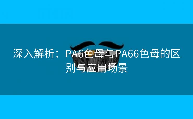 深入解析：PA6色母与PA66色母的区别与应用场景