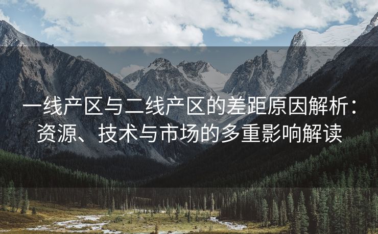 一线产区与二线产区的差距原因解析：资源、技术与市场的多重影响解读