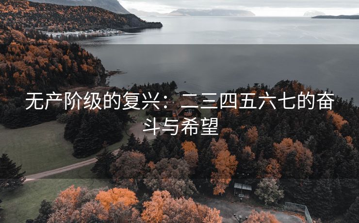 无产阶级的复兴：二三四五六七的奋斗与希望