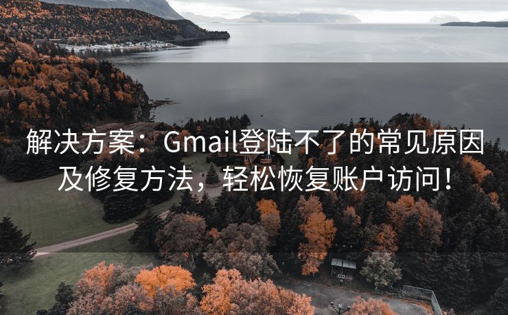 解决方案：Gmail登陆不了的常见原因及修复方法，轻松恢复账户访问！