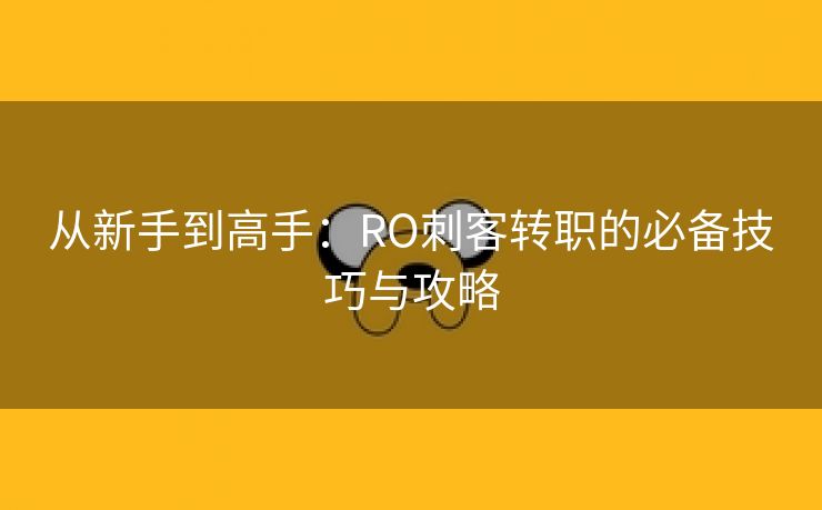 从新手到高手：RO刺客转职的必备技巧与攻略