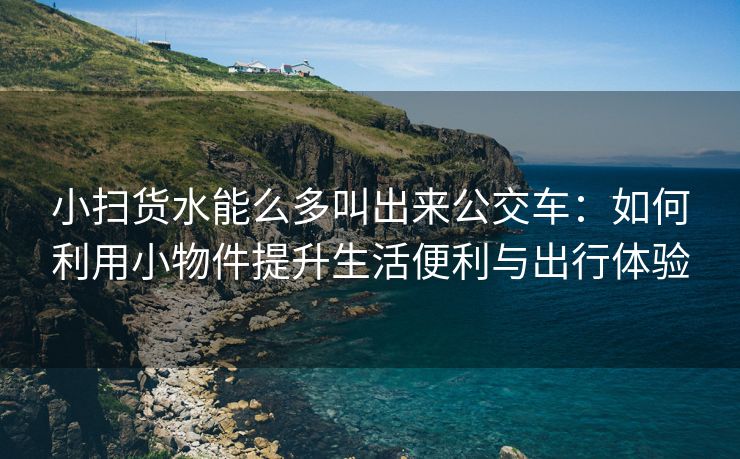 小扫货水能么多叫出来公交车：如何利用小物件提升生活便利与出行体验