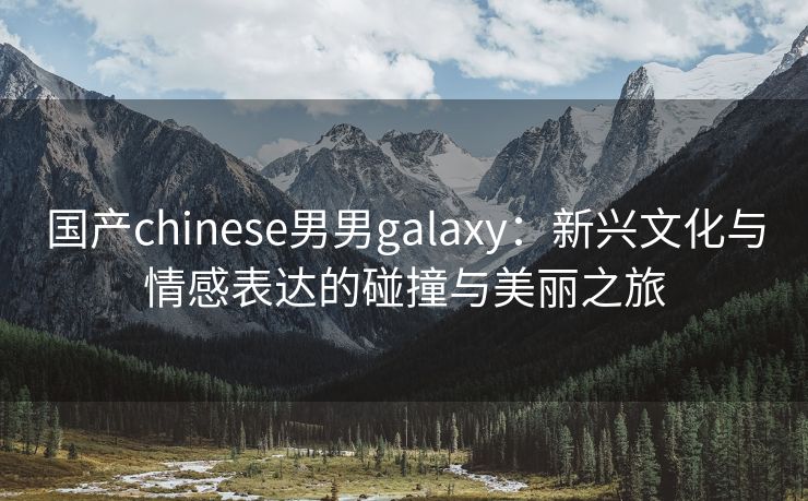 国产chinese男男galaxy：新兴文化与情感表达的碰撞与美丽之旅