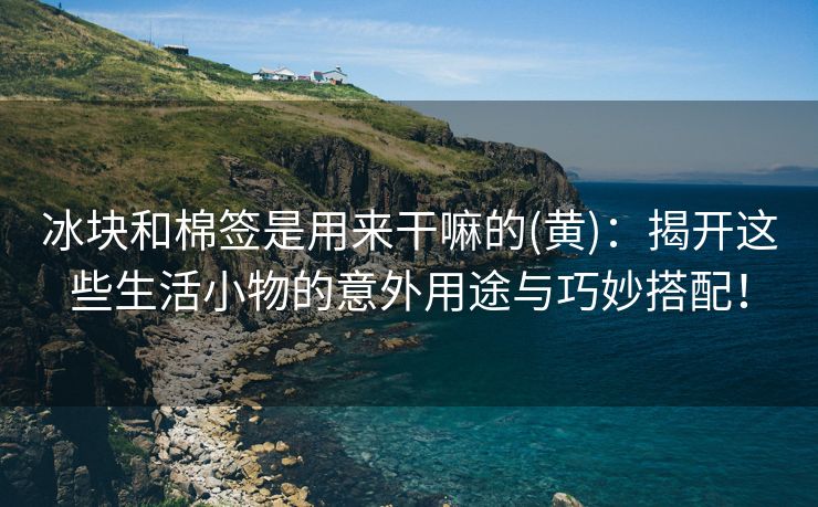 冰块和棉签是用来干嘛的(黄)：揭开这些生活小物的意外用途与巧妙搭配！