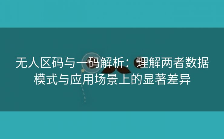 无人区码与一码解析：理解两者数据模式与应用场景上的显著差异