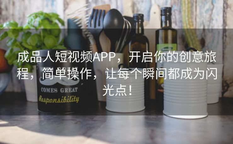 成品人短视频APP，开启你的创意旅程，简单操作，让每个瞬间都成为闪光点！